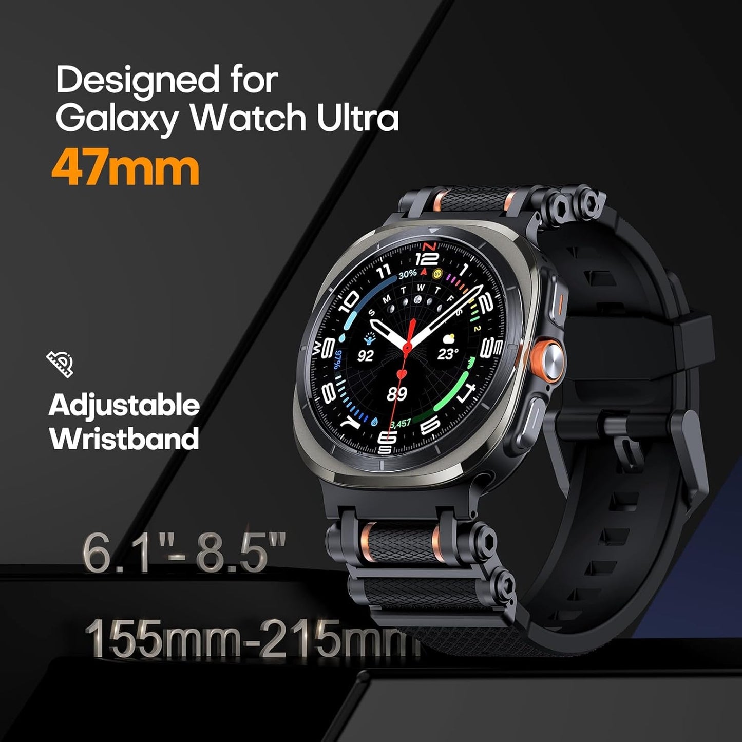 Lixora™ - Novex TitanRoll Watch Band for Novex X1 Pro Smartwatch