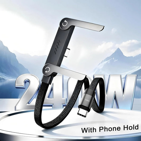 Fast Charging Cable with Foldable Stand