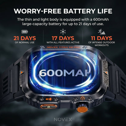 Lixora™ - Novex Titan X2 Pro - Rugged GPS Smartwatch