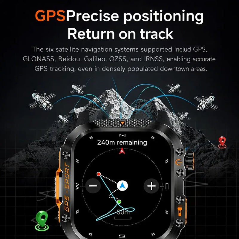 Lixora™ - Novex Titan X2 Pro - Rugged GPS Smartwatch