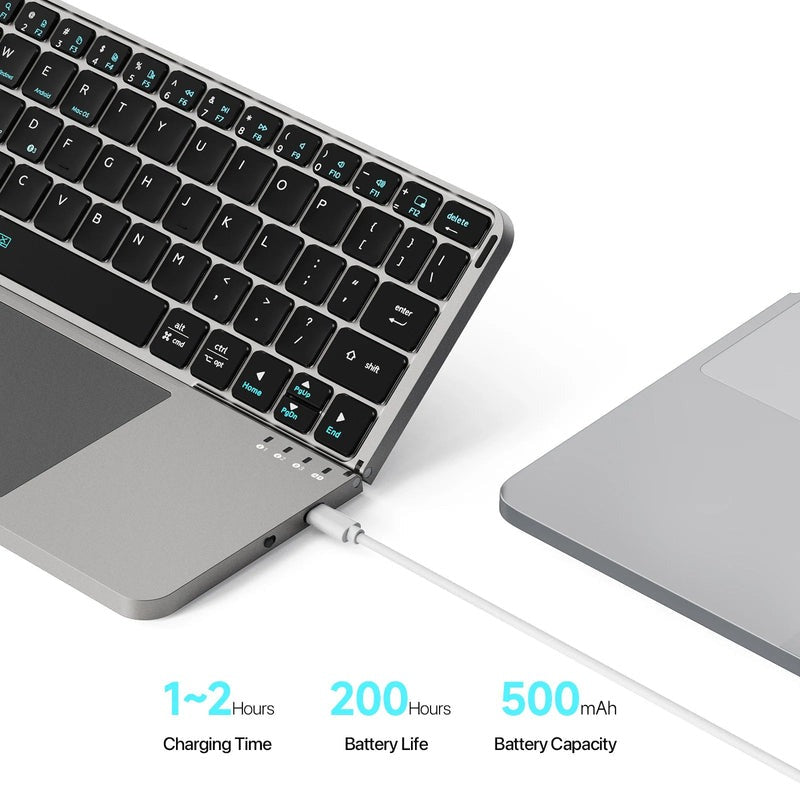 Lixora™ Foldable Bluetooth Keyboard with Touchpad