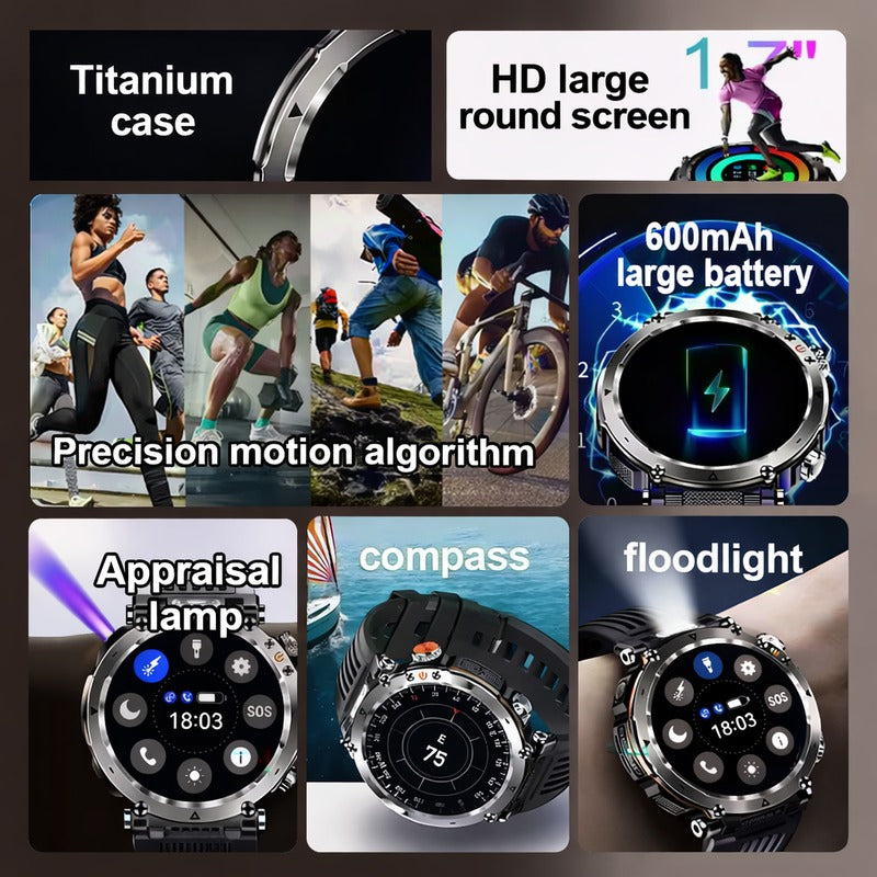 Novex™ Titan X3 Pro - Rugged GPS Smartwatch