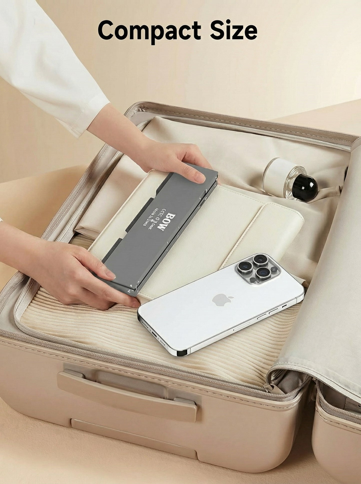 TechLixora™ B.O.W Foldable Bluetooth Keyboard