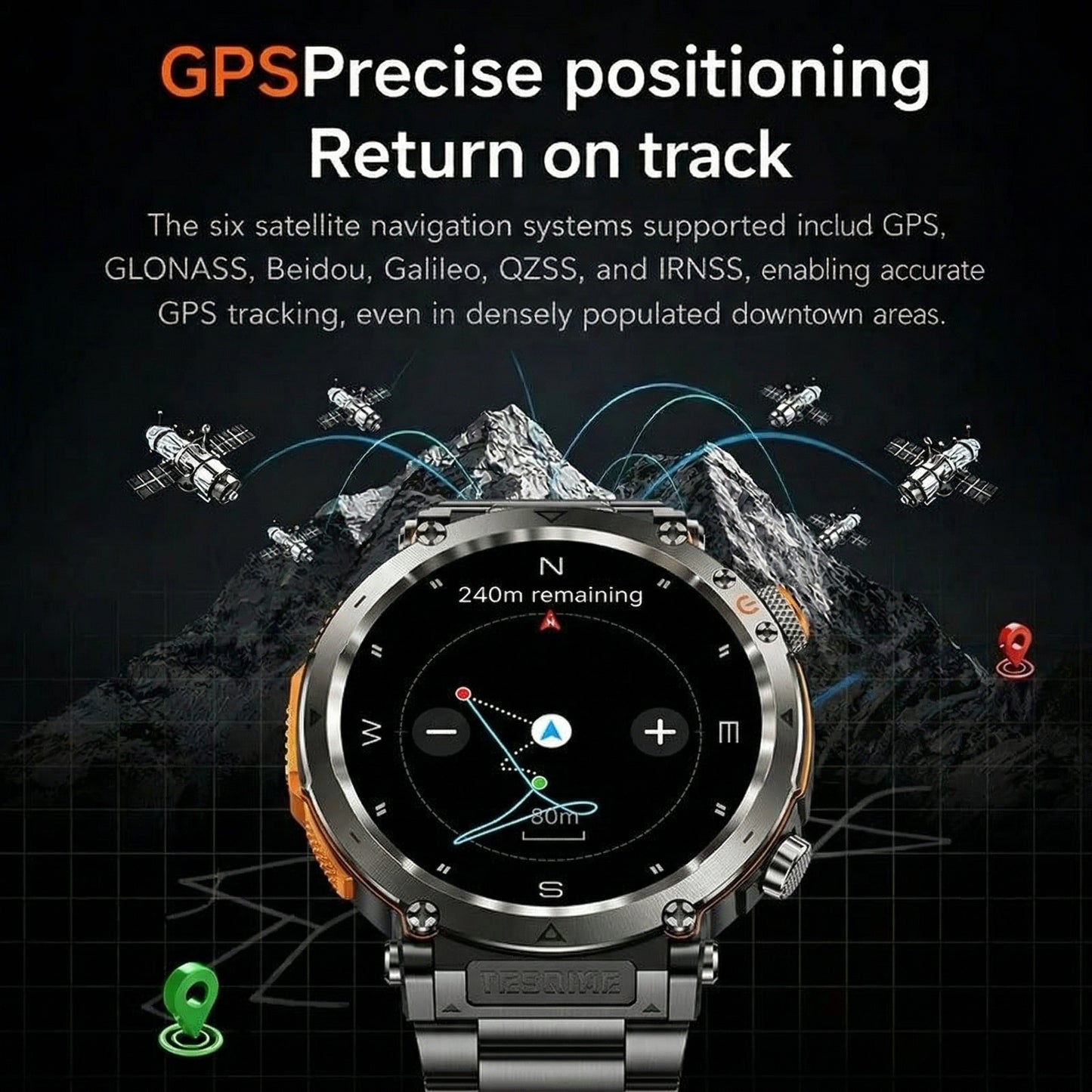 Novex™ Titan X3 Pro - Rugged GPS Smartwatch