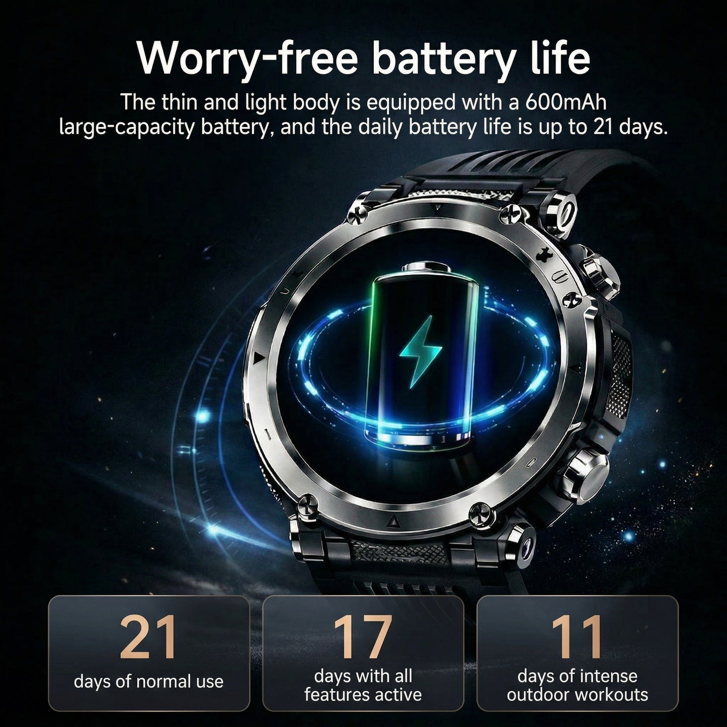 Novex™ Titan X3 Pro - Rugged GPS Smartwatch