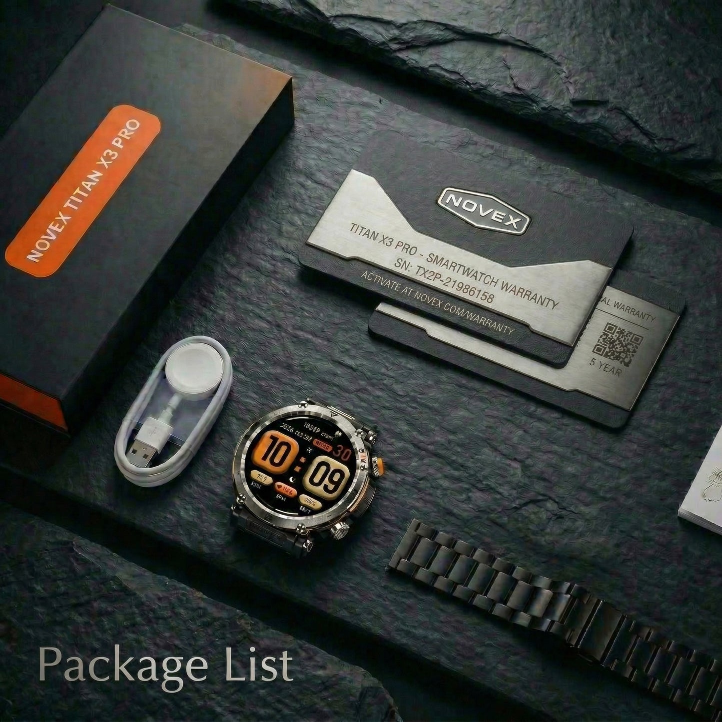 Novex™ Titan X3 Pro - Rugged GPS Smartwatch