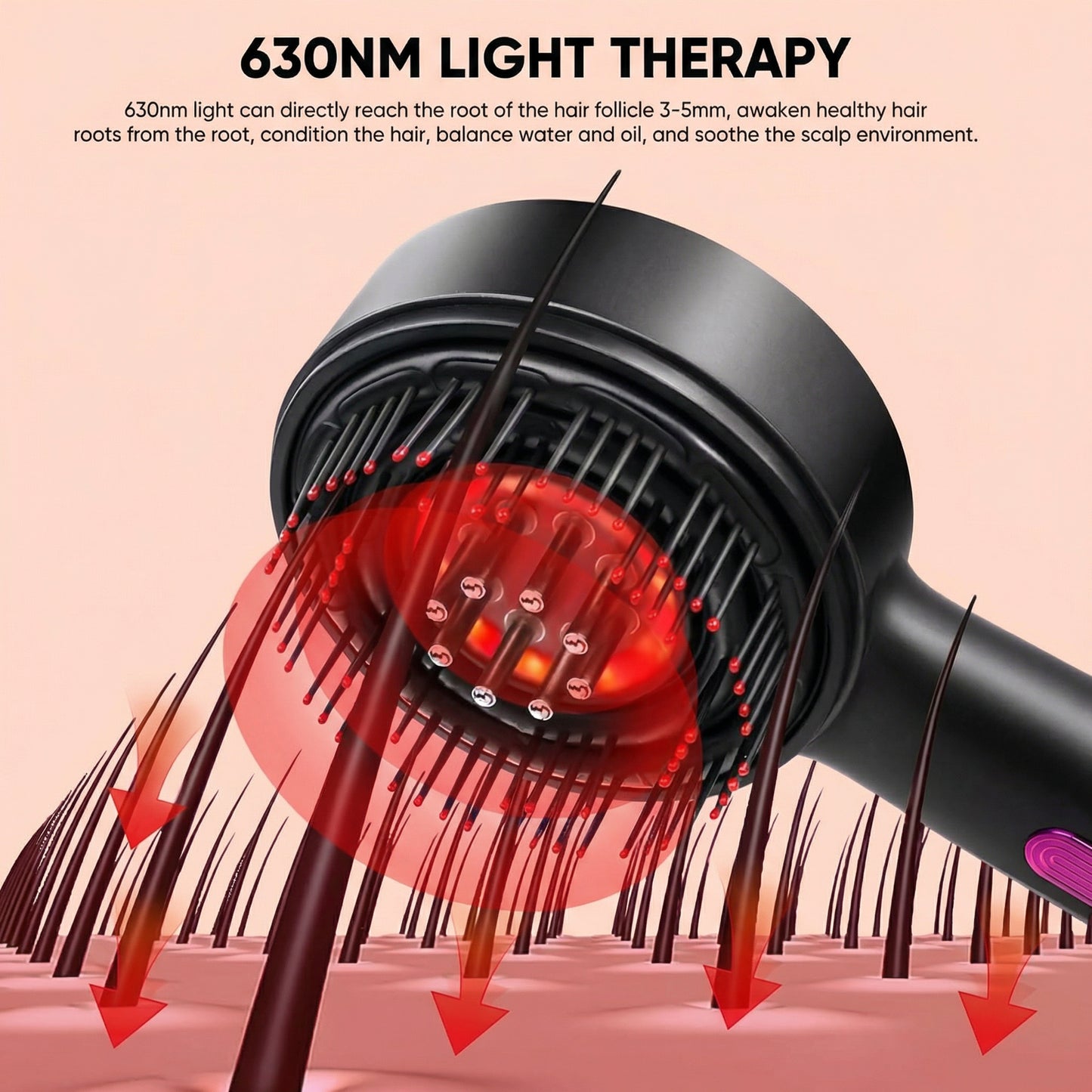 Lixora™ Red Light Scalp Massager - Boost Hair Growth & Reduce Shedding